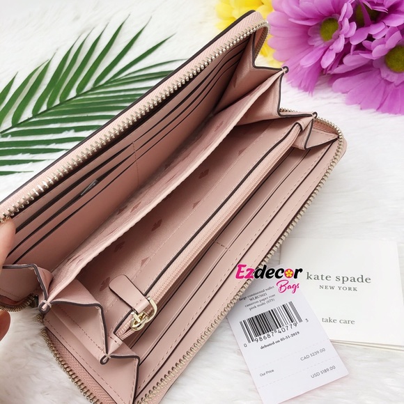 NWT Kate Spade Cameron Paper Rose Large Wallet - Picture 4 of 8